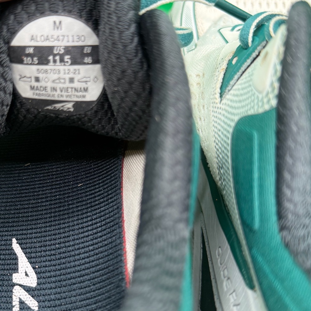 Altra Paradigm 6 Mens White Green Shoes Sneakers - Picture 4 of 12